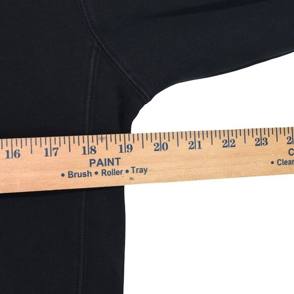 Nike Embroidered Swoosh Sweatshirt Faded Black Pullover XS Unisex Streetwear - Picture 4 of 7